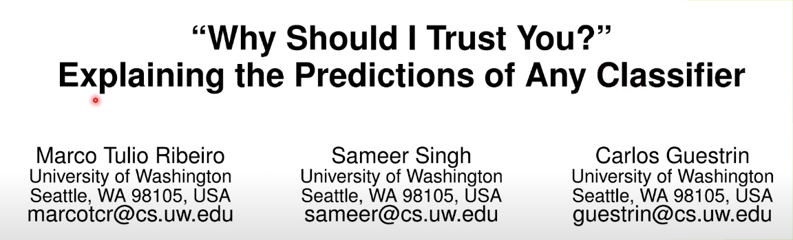 0-Why Should I Trust You Explaining the Predictions of Any Classifier