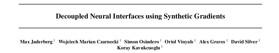 0-Decoupled Neural Interfaces using Synthetic Gradients